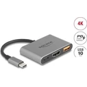 Αντάπτορας USB Delock Type-C to HDMI 4K 30 Hz with USB Typ-A