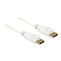 Καλώδιο Displayport Delock DP -> DP M/M 1.00m White 4K
