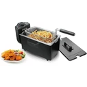 Φριτέζα Λαδιού Emerio deep fryer, cold zone, 3L, thermostat, BPA-free, black.