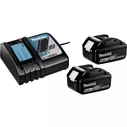 Φορτιστής Μπαταριών Εργαλείου Makita Power Source-Kit 2x6Ah/18V