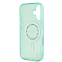 Guess GUHMP16MPFTDTEN Apple iPhone 16 Plus hardcase IML Rhinestones MagSafe green