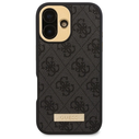 Guess GUHMP16MU4GPRK Apple iPhone 16 Plus hardcase 4G Logo Plate MagSafe black