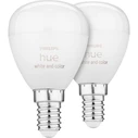 Smart Λάμπες LED Philips Hue Luster E14 2pack 5,1W 470lm White Amb. BT