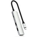 Docking Station Satechi Slim Multiport 6 σε 1 (USB-C, 2xUSB-A, 4K HDMI, micro/SD) Ασημί