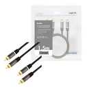 Καλώδιο RCA Logilink 2x RCA male - 2x RCA male 1.5m CA1203