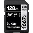 Κάρτα Μνήμης SDXC 128GB Lexar Professional 1667x UHS-II U3 (120/250 MB/s)