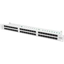 Patch Panel Lanberg 48 θυρών 1U 19" Cat6 UTP Γκρι