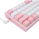 Μηχανικό Πληκτρολόγιο Redragon K617 Fizz RGB λευκό/ροζ