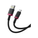 Καλώδιo USB Baseus Dura USB Type A to Type-C 60W fast charging 1m Black, Red