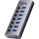 USB Hub Unitek USB-A 3.0 5 Gbps with 7-in-1 switch H1314A01-EU