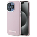 Karl Lagerfeld KLHMP15LPGMSRPP Apple iPhone 15 Pro hardcase FW Metal Plate MagSafe pink