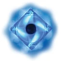Illuminated 80x80mm Blue Cooling Fan (12V) - CT-LED-8025B