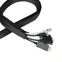 Πλέγμα Καλωδίων Logilink Flexible 5m x 30mm Black