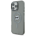 Karl Lagerfeld KLHMP16LHLSCHK Apple iPhone 16 Pro hardcase IML Metal Choupette Head MagSafe black