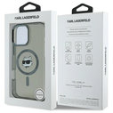 Karl Lagerfeld KLHMP16LHLSCHK Apple iPhone 16 Pro hardcase IML Metal Choupette Head MagSafe black
