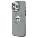 Karl Lagerfeld KLHMP16LHLSKIK Apple iPhone 16 Pro hardcase IML Metal Karl Head MagSafe black