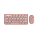 Σετ Πληκτρολόγιο & Ποντίκι Ασύρματο Logitech Pebble Pink