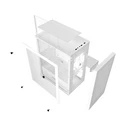 darkFlash M305 Mesh Mini Tower Case (White) - Without Fans
