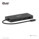 Docking Station Club 3D USB-C 9in1 >2xHDMI/2xUSB/USB-C/LAN 4K60Hz PD100W