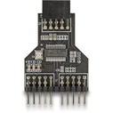 Αντάπτορας USB Delock USB 2.0 Hub 9 pin female to 2x9 pin male