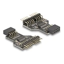 Αντάπτορας USB Delock USB 2.0 Hub 9 pin female to 2x9 pin male