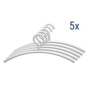 Κρεμάστρες Maul plastic coat hangers, 5 pieces, White