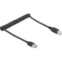 Καλώδιο USB Delock Spiral EASY-USB 2.0 Typ-A Plug to USB Typ-B