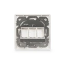 Πρίζα Δικτύου Digitus Rahmen + Platte 80x80mm for 3 Keystone Module White