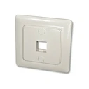 Πρίζα Δικτύου Lindy wall connection box for 1 Keystone wall DE cover 80x80