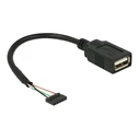 Καλώδιο USB Delock USB Pinheader 5Pin -> A F/F 0.15m