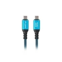 Καλώδιο Lanberg USB-C M/M USB4 1,0m 240W 8K 60Hz Black/Blue