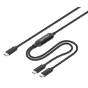 Καλώδιο Manhattan Dual USB-C Charging 100 W 2 m Black