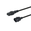 Καλώδιο Τροφοδοσίας Equip C14 ->C15 M/F Black 3.00m