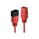 Καλώδιο Τροφοδοσίας Lindy IEC network extension C19 to C20 red 3m external bulk