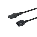 Καλώδιο Τροφοδοσίας Equip C14 ->C15 M/F Black 1.80m