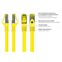 Καλώδιο Δικτύου Goodconnections m. Cat.7 Raw Yellow 0,15m
