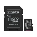 Κάρτα Μνήμης microSD 64GB Kingston SDXC Canvas+ Gen3 m.Adapter