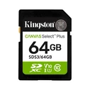 Κάρτα Μνήμης SDXC 64GB Kingston Canvas Plus Gen3 C10