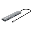 Docking Station Manhattan USB-C PD to HDMI 7-in-1 4K