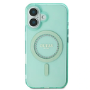 Guess GUHMP16SPFTDTEN Apple iPhone 16 hardcase IML Rhinestones MagSafe green