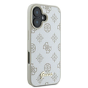 Guess GUHMP16SPGPYSH Apple iPhone 16 hardcase Peony Script Logo MagSafe white