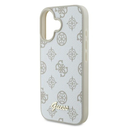 Guess GUHMP16SPGPYSH Apple iPhone 16 hardcase Peony Script Logo MagSafe white