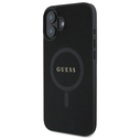 Guess GUHMP16SPSAHMCK Apple iPhone 16 hardcase Saffiano Classic Logo MagSafe black