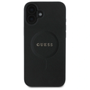Guess GUHMP16SPSAHMCK Apple iPhone 16 hardcase Saffiano Classic Logo MagSafe black