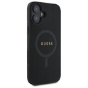Guess GUHMP16SPSAHMCK Apple iPhone 16 hardcase Saffiano Classic Logo MagSafe black