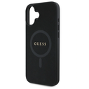 Guess GUHMP16SPSAHMCK Apple iPhone 16 hardcase Saffiano Classic Logo MagSafe black