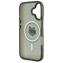 Karl Lagerfeld KLHMP16SHLSCHK Apple iPhone 16 hardcase IML Metal Choupette Head MagSafe black
