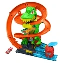 Πίστα Hot Wheels City T-Rex Blaze Battle Playset & 1:64 Scale Die-Cast Car, Dinosaur Nemesis
