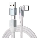 Καλώδιο USB Statik PowerPivot Pro rotating 2-in-1 USB-C White 2m