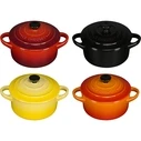 Σετ Κατσαρόλες Le Creuset Stoneware Set of 4 petite 10x5cm red